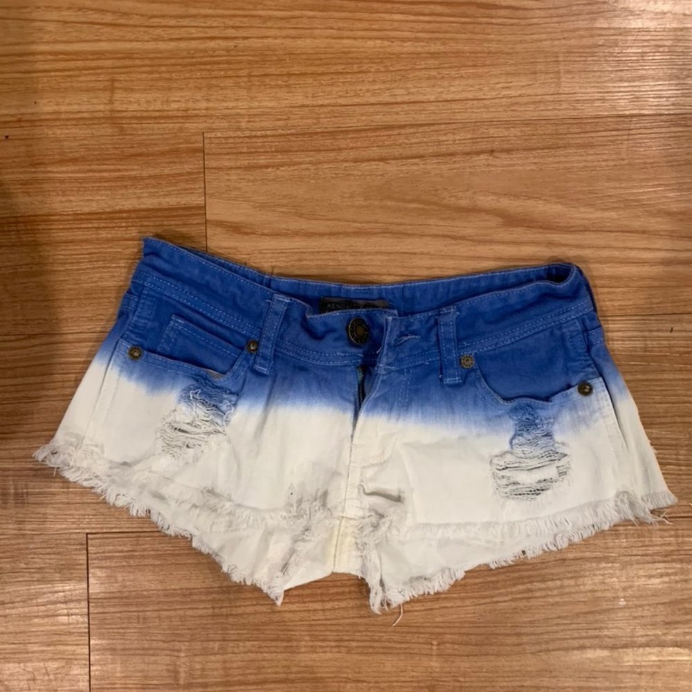 Blue Ombre Shorts